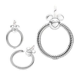 Sterling Silver Disney Mickey Mouse O Pendant